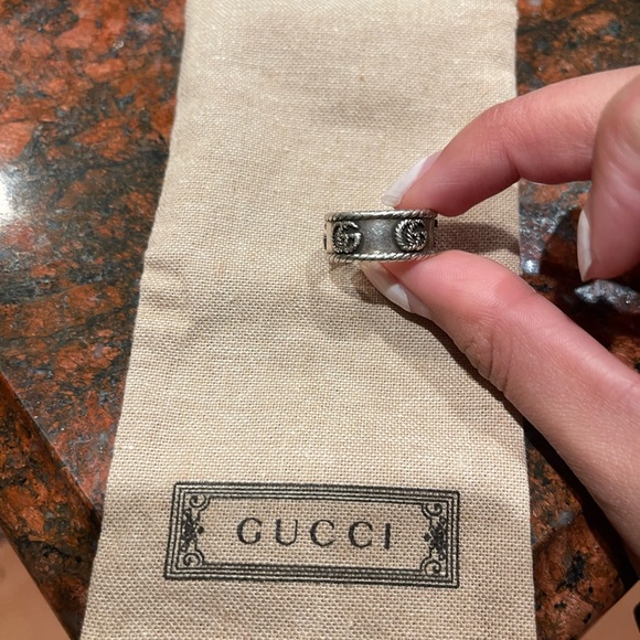 Gucci double R ring, size 16. Fairly worn - Picture 4 of 6